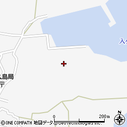 愛知県西尾市一色町佐久島重貫周辺の地図