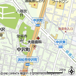 ローソン浜松中沢店周辺の地図