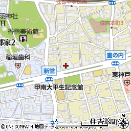 リパーク神戸住吉本町３丁目駐車場周辺の地図