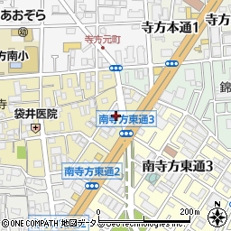 大阪府守口市南寺方中通3丁目周辺の地図