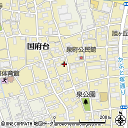 静岡県磐田市国府台326周辺の地図