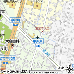 静岡県浜松市中央区中沢町74周辺の地図