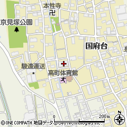 静岡県磐田市国府台489周辺の地図