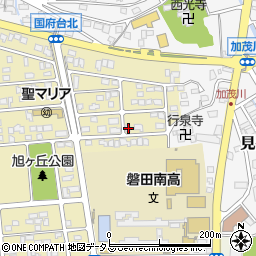静岡県磐田市国府台44-9周辺の地図