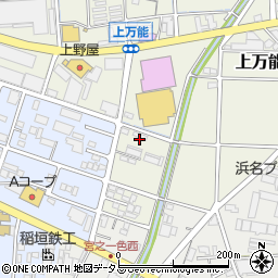 静岡県磐田市上万能259-2周辺の地図