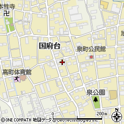 静岡県磐田市国府台329周辺の地図