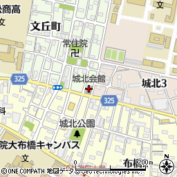 浜松市役所　中区役所中区内その他施設城北会館周辺の地図