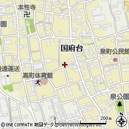 静岡県磐田市国府台460周辺の地図