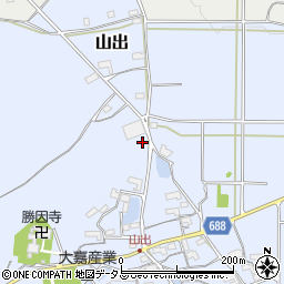 三重県伊賀市山出663周辺の地図