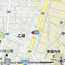 はま寿司津乙部店周辺の地図
