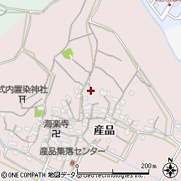 三重県津市産品周辺の地図