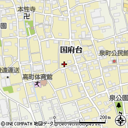 静岡県磐田市国府台461周辺の地図