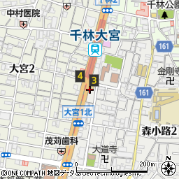 大蔵千林店周辺の地図