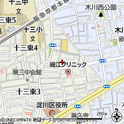 エスリード大阪シティノース周辺の地図