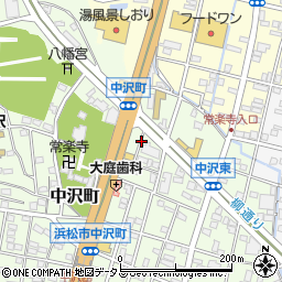 静岡県浜松市中央区中沢町78周辺の地図