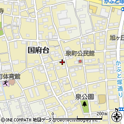 静岡県磐田市国府台325周辺の地図