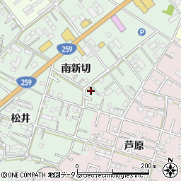 愛知県豊橋市松井町南新切62-8周辺の地図