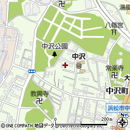 静岡県浜松市中央区中沢町52周辺の地図