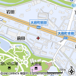 愛知県豊橋市大岩町前田14周辺の地図