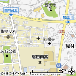 静岡県磐田市国府台44-5周辺の地図