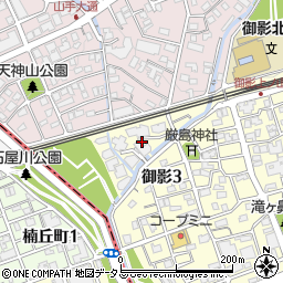 兵庫県神戸市東灘区御影3丁目27周辺の地図