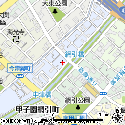 兵庫県西宮市今津久寿川町周辺の地図