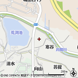 京都府木津川市市坂寒谷周辺の地図