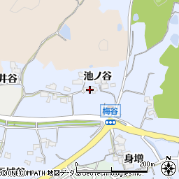 京都府木津川市梅谷周辺の地図