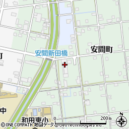 静岡県浜松市中央区安間町257周辺の地図