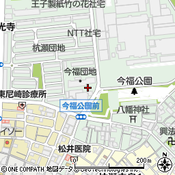 兵庫県尼崎市今福周辺の地図