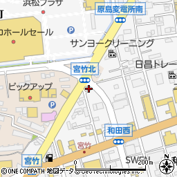 静岡県浜松市中央区宮竹町373周辺の地図