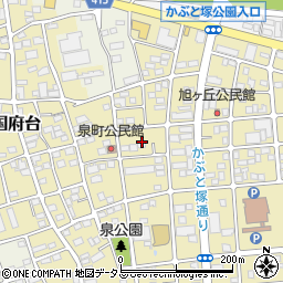 静岡県磐田市国府台77周辺の地図