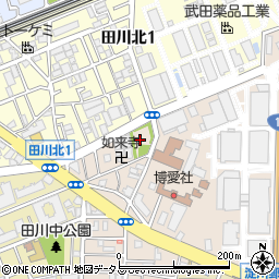 田川東公園周辺の地図