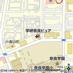 学研奈良登美ヶ丘郵便局 ＡＴＭ周辺の地図