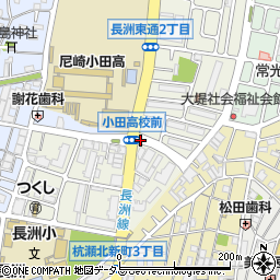 小田高校前周辺の地図