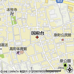 静岡県磐田市国府台457周辺の地図