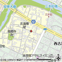 三重県津市押加部町周辺の地図