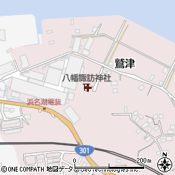 八幡諏訪神社周辺の地図