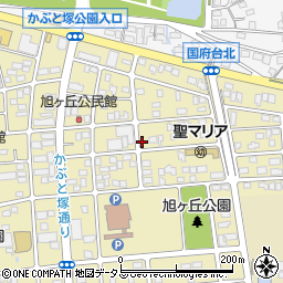 静岡県磐田市旭ケ丘周辺の地図