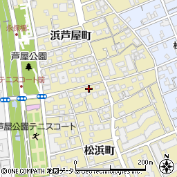 兵庫県芦屋市松浜町2-20周辺の地図