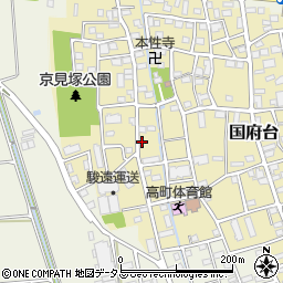 静岡県磐田市国府台591周辺の地図
