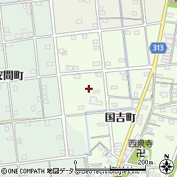 静岡県浜松市中央区国吉町周辺の地図