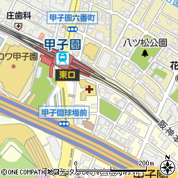 ケンタッキーフライドチキン阪神甲子園店周辺の地図