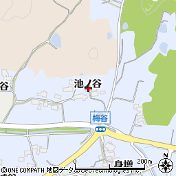 京都府木津川市梅谷池ノ谷76周辺の地図