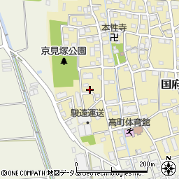 静岡県磐田市国府台646-1周辺の地図