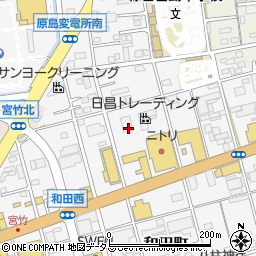 静岡県浜松市中央区和田町742周辺の地図