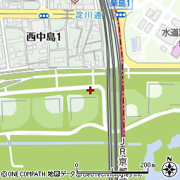淀川河川公園トイレ８周辺の地図