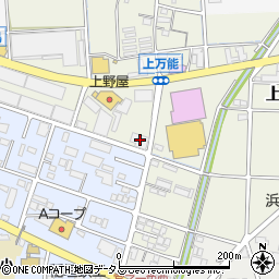 静岡県磐田市上万能286周辺の地図