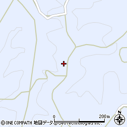 京都府相楽郡南山城村高尾上田代周辺の地図