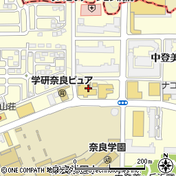 奈良日産自動車登美ヶ丘店周辺の地図
